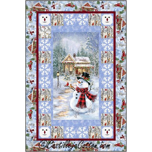 Cottage Snowman Quilt Pattern CJC-57191 - Paper Pattern