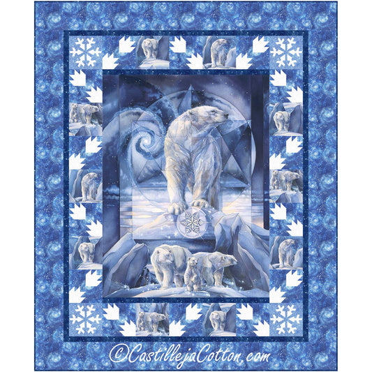 Frosty Polar Bears Quilt CJC-57221e - Downloadable Pattern