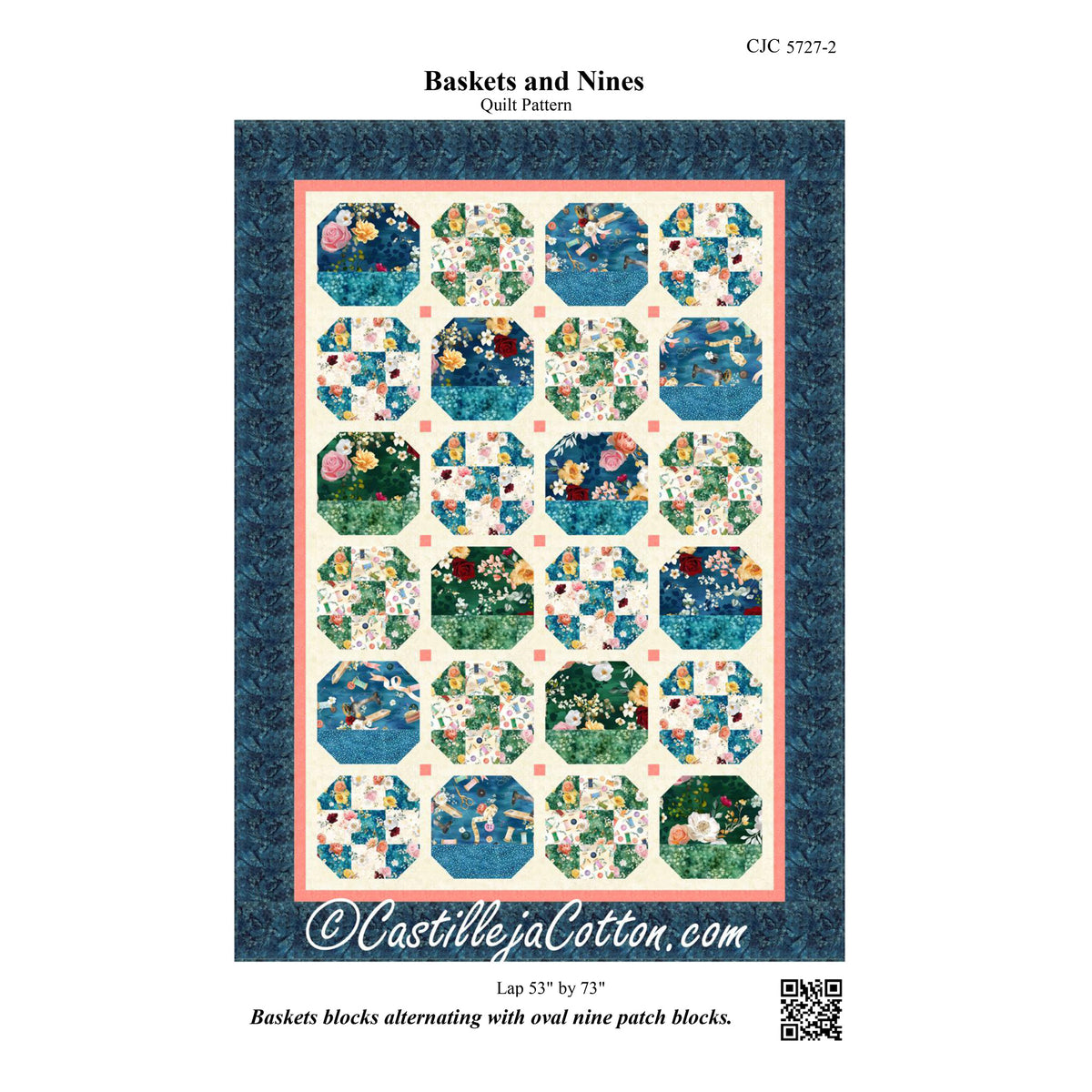 Baskets and Nines Quilt Pattern CJC-57272 - Paper Pattern