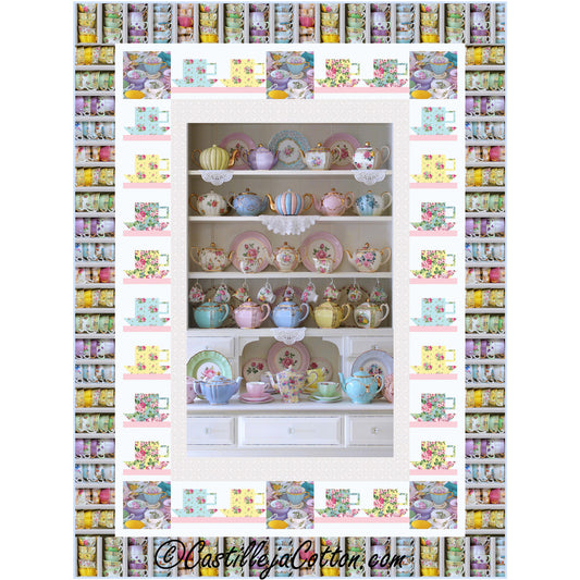 Tea Cupboard Quilt Pattern CJC-57291 - Paper Pattern