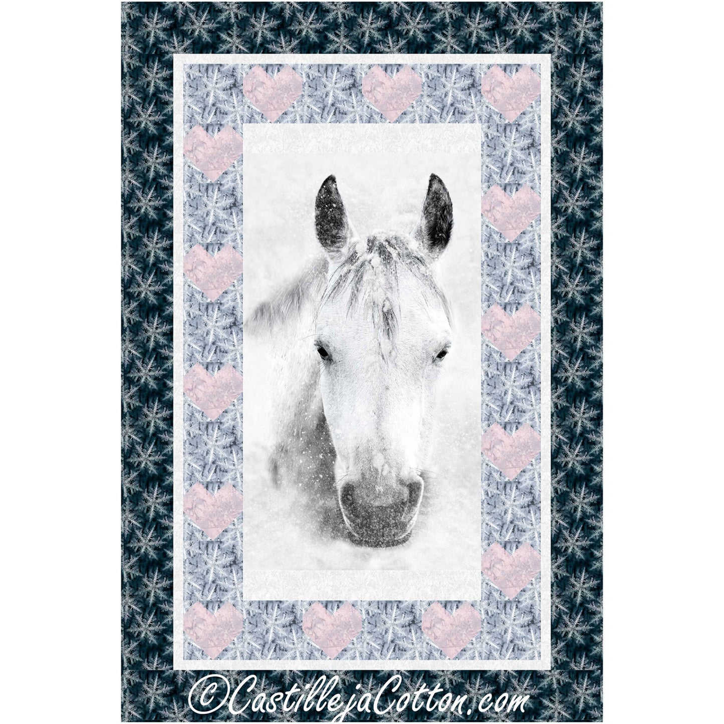 Love My Grey Horse Quilt Pattern CJC-57331 - Paper Pattern