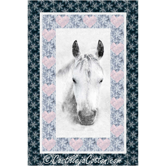 Love My Grey Horse Quilt Pattern CJC-57331 - Paper Pattern