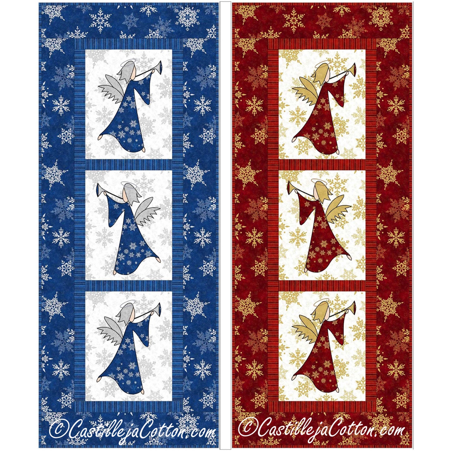 Musical Angels Wall Hanging/Table Runner CJC-57390e - Downloadable Pattern