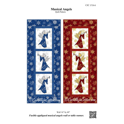 Musical Angels Wall Hanging/Table Runner CJC-57390e - Downloadable Pattern