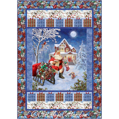 Santa and His Sleigh Quilt Pattern CJC-57402 - Paper Pattern