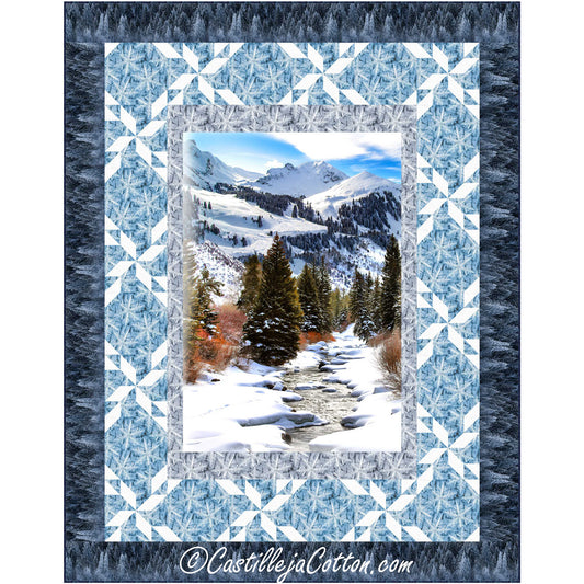 Snowflake Mountains Quilt Pattern CJC-57421 - Paper Pattern