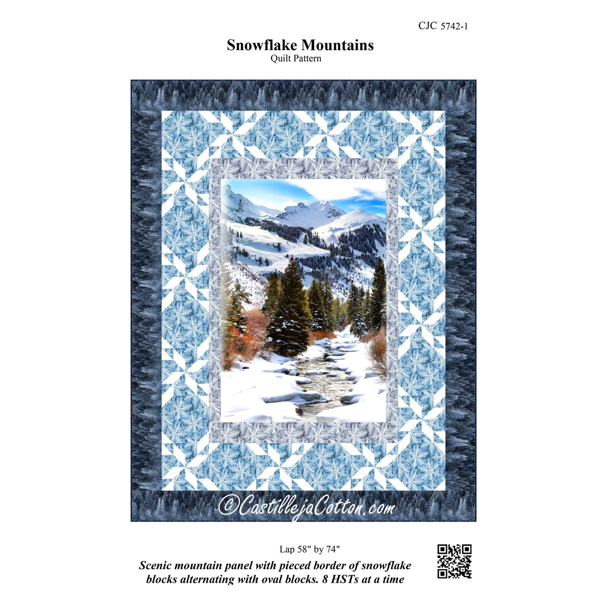 Snowflake Mountains Quilt Pattern CJC-57421 - Paper Pattern