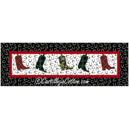 Christmas Boots Table Runner CJC-57541e - Downloadable Pattern