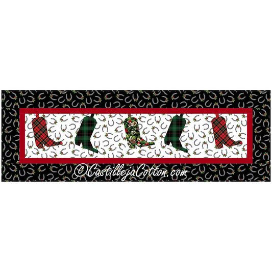 Christmas Boots Table Runner CJC-57541e - Downloadable Pattern