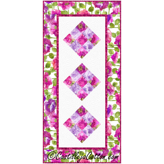 Floating Nine Patch Runner Pattern CJC-57631 - Paper Pattern
