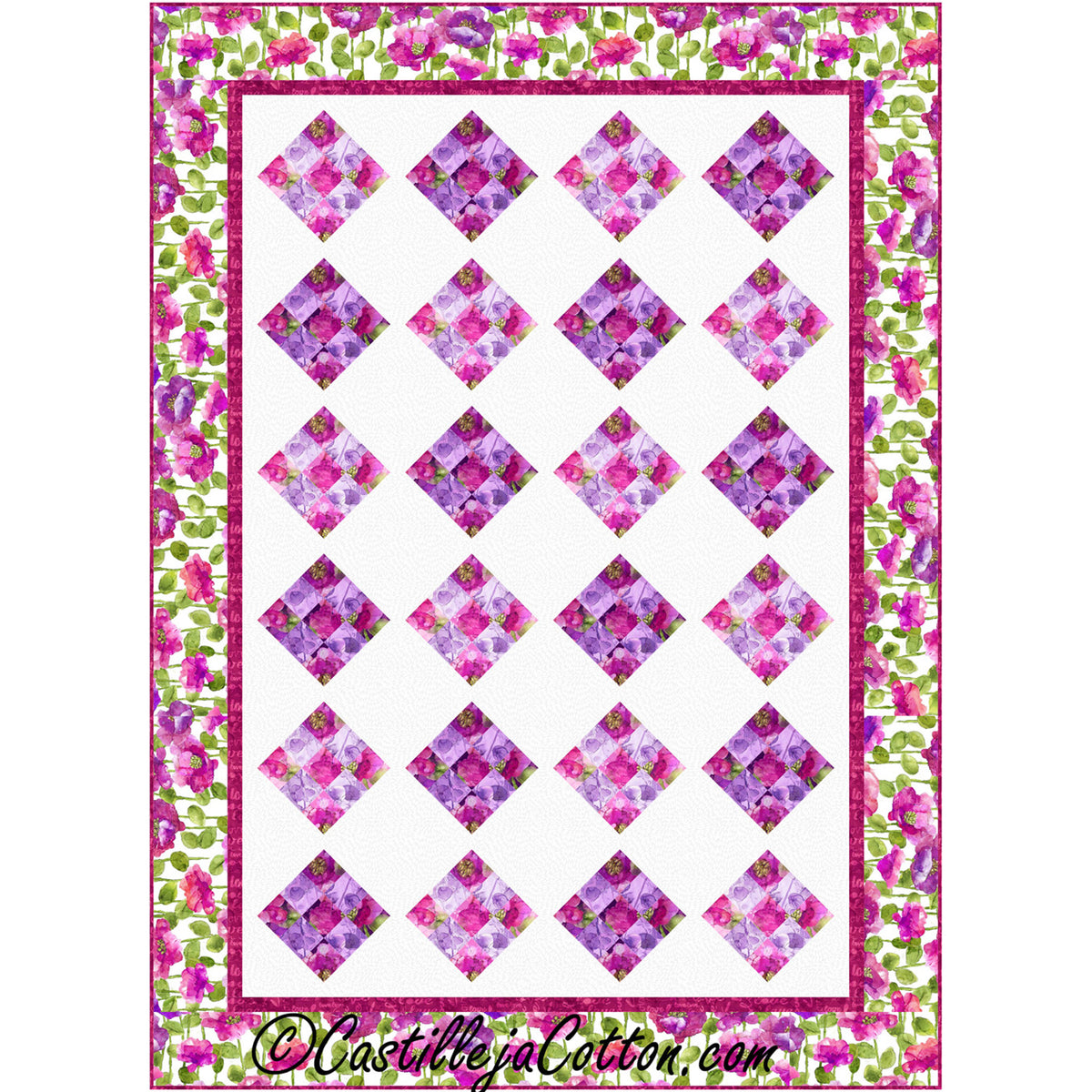 Floating Nine Patch Lap Quilt CJC-57632e - Downloadable Pattern