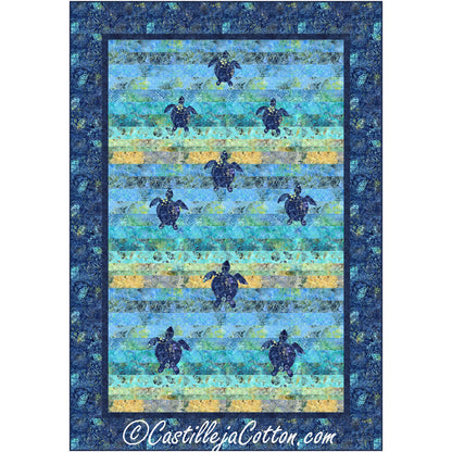Turtles Swimming Away Quilt Pattern CJC-57641 - Paper Pattern