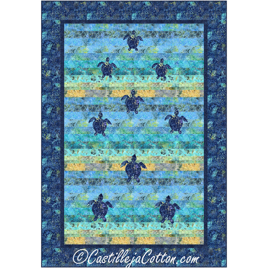 Turtles Swimming Away Quilt Pattern CJC-57641 - Paper Pattern