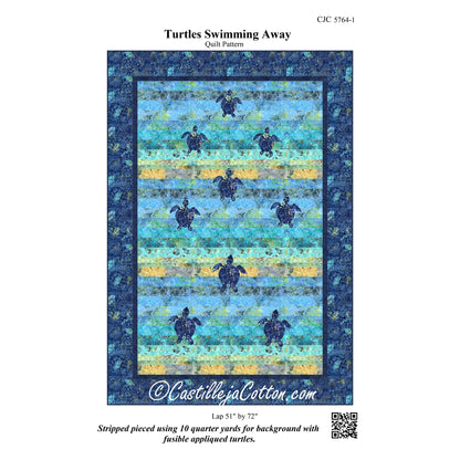 Turtles Swimming Away Quilt Pattern CJC-57641 - Paper Pattern