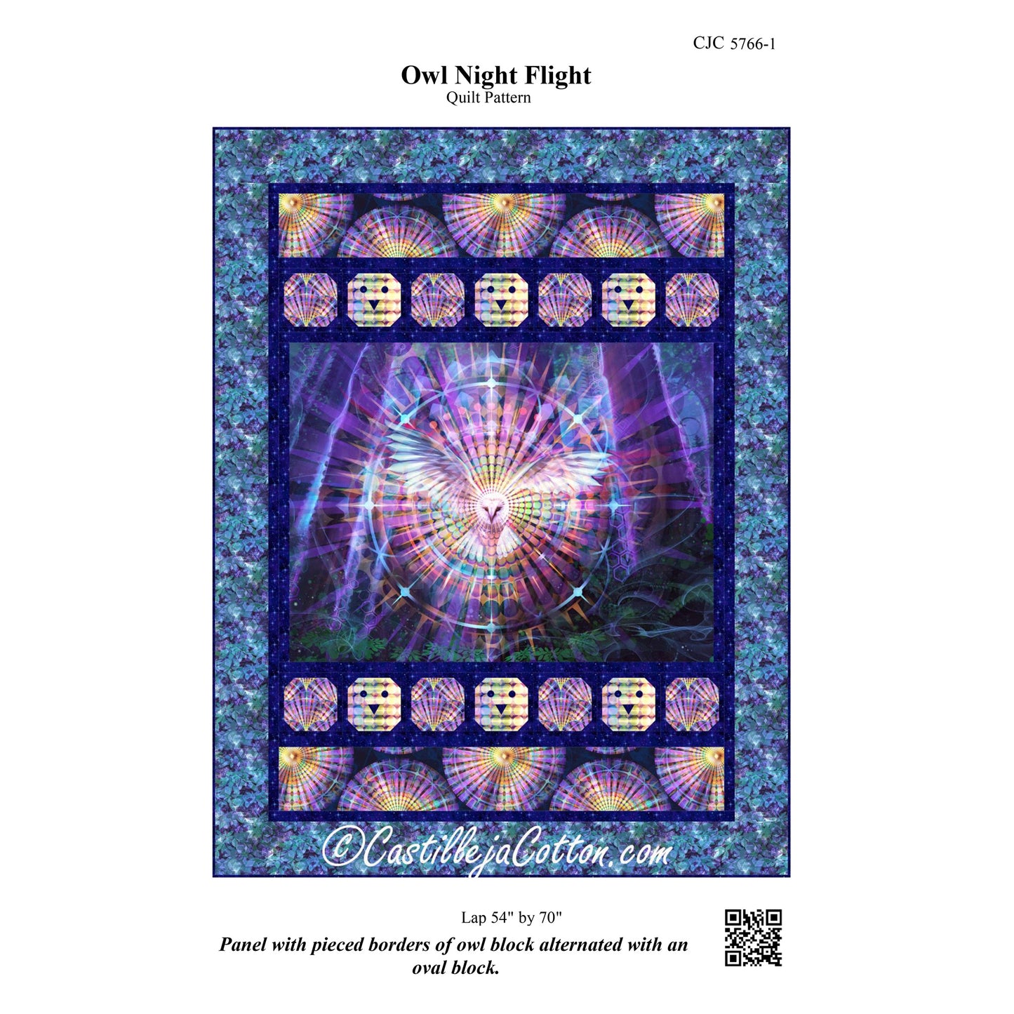 Owl Night Flight Quilt CJC-57661e - Downloadable Pattern
