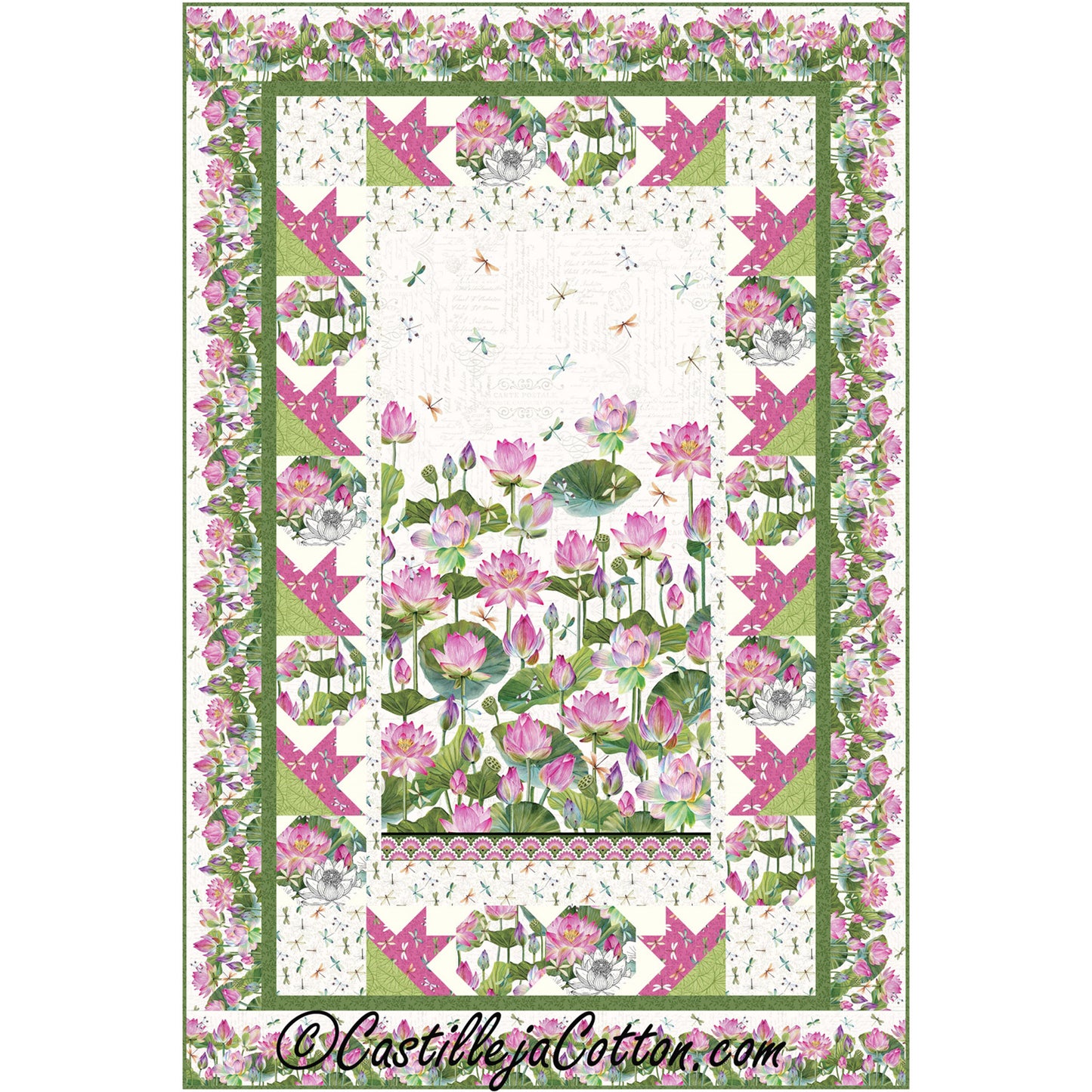 Water Lilies Lap Quilt Pattern CJC-57671 - Paper Pattern