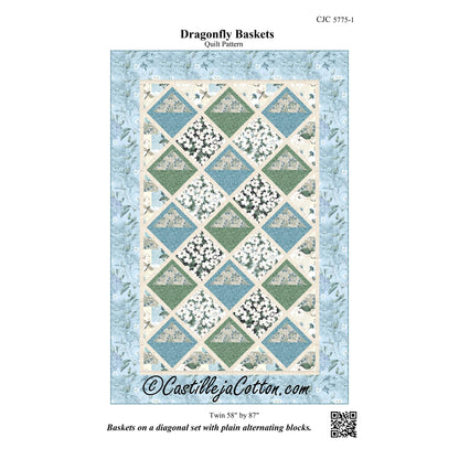 Dragonfly Baskets Quilt CJC-57751e - Downloadable Pattern