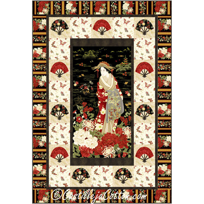 Geisha Fans Quilt Pattern CJC-57761 - Paper Pattern