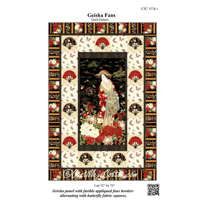 Geisha Fans Quilt Pattern CJC-57761 - Paper Pattern