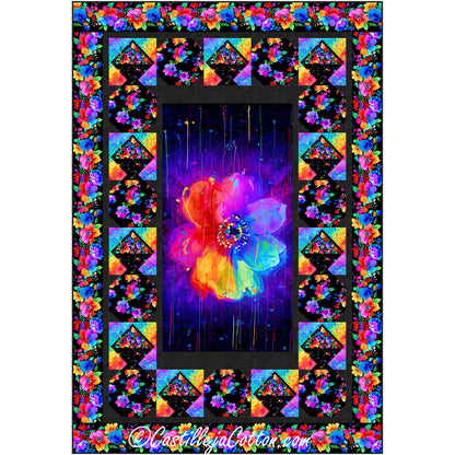Floral Rainbow Quilt Pattern CJC-57771 - Paper Pattern