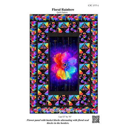 Floral Rainbow Quilt Pattern CJC-57771 - Paper Pattern