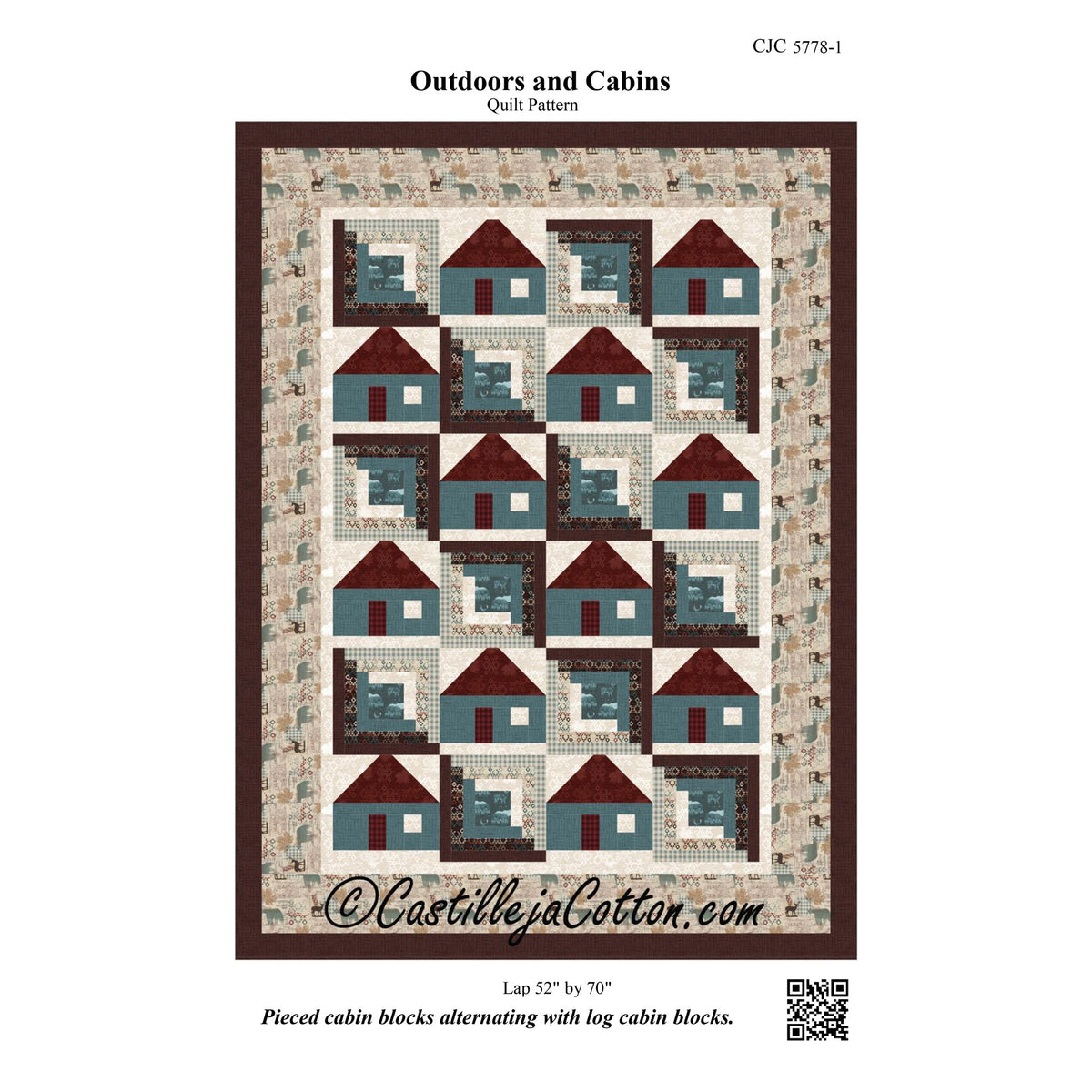 Outdoors and Cabins Quilt Pattern CJC-57781 - Paper Pattern