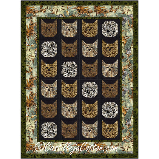 Wild Cats Quilt Pattern CJC-57791 - Paper Pattern