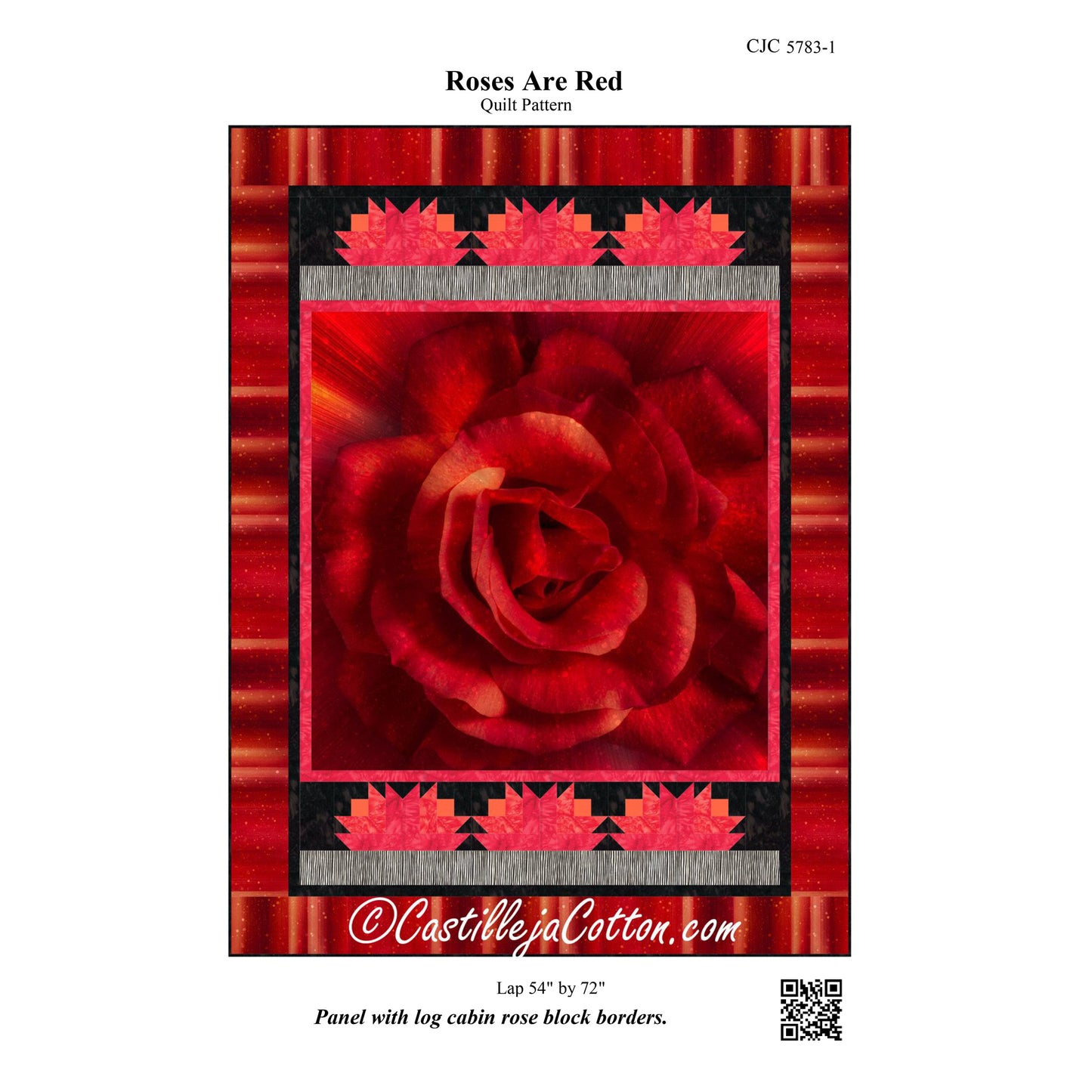 Roses Are Red Quilt Pattern CJC-57831 - Paper Pattern