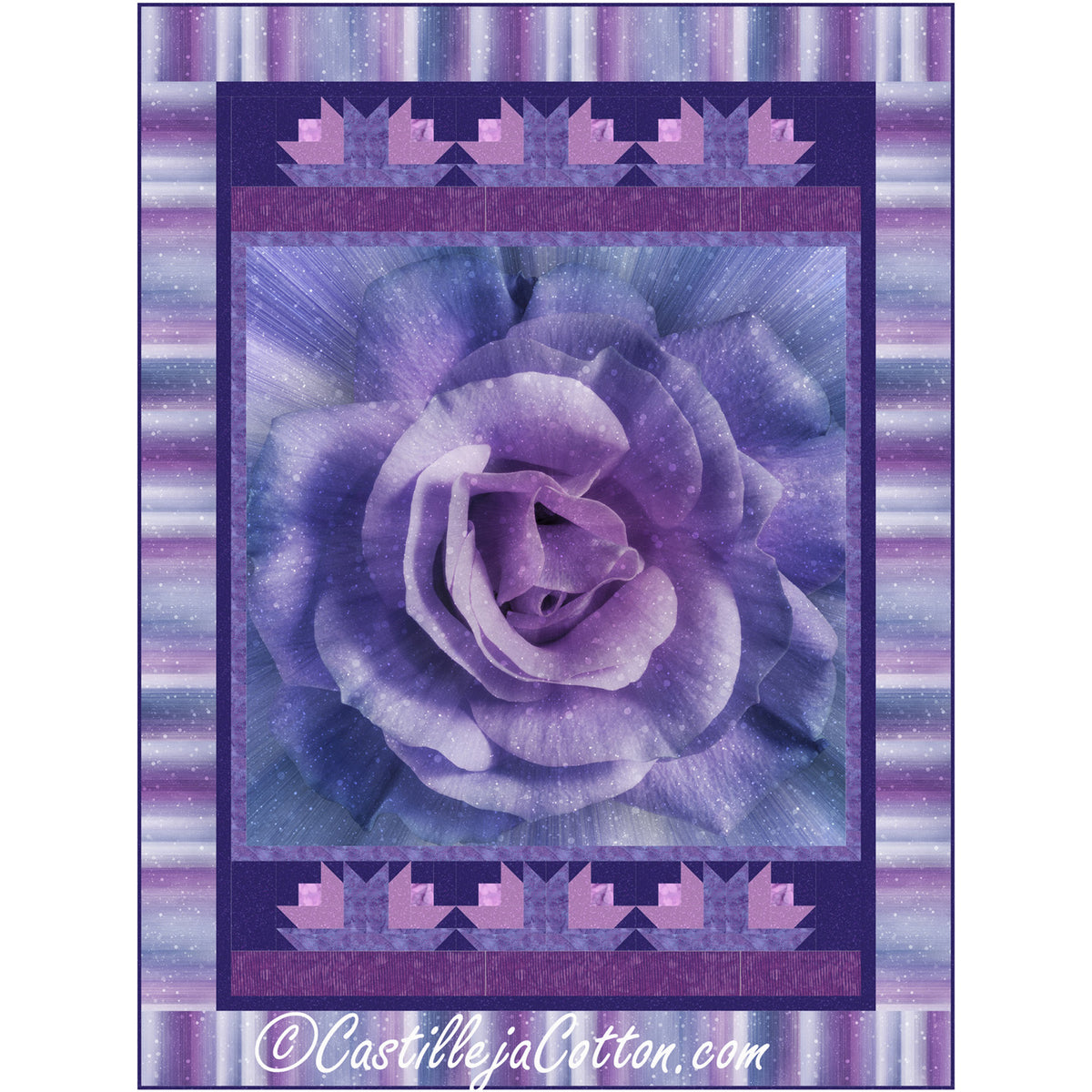 Roses Are Purple Quilt Pattern CJC-57832 - Paper Pattern