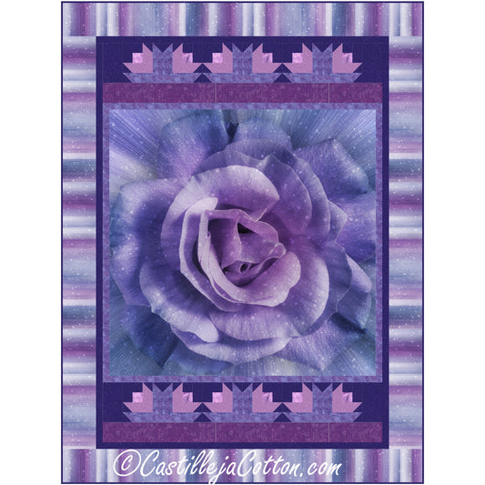 Roses Are Purple Quilt Pattern CJC-57832 - Paper Pattern