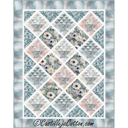 Blooming Baskets Quilt Pattern CJC-57841 - Paper Pattern