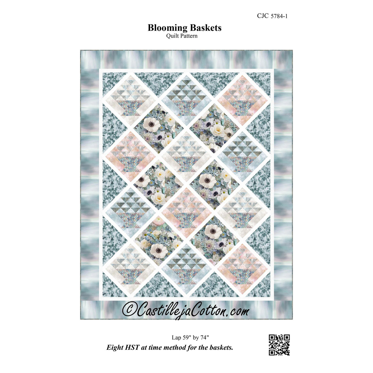 Blooming Baskets Quilt Pattern CJC-57841 - Paper Pattern