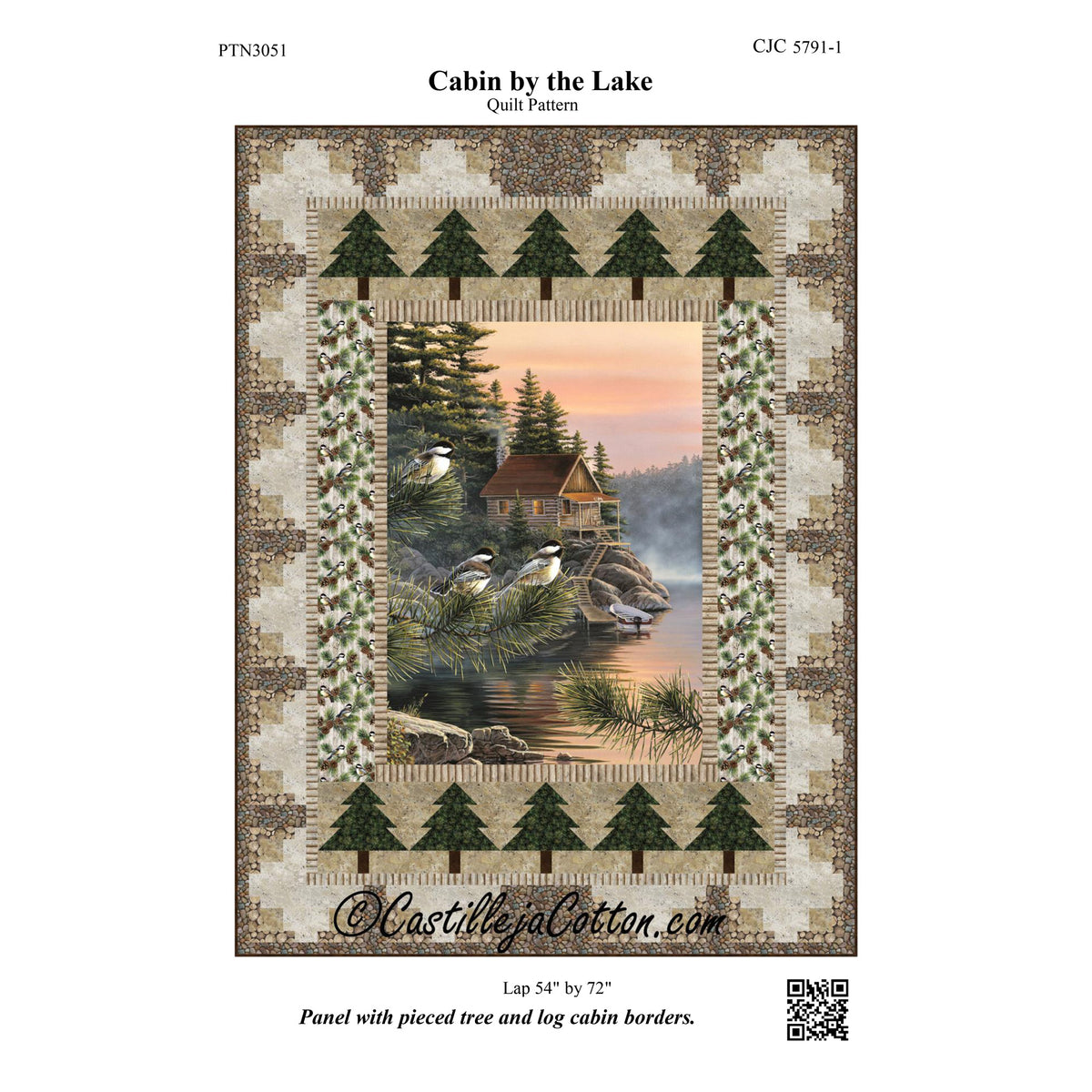 Cabin by the Lake Quilt Pattern CJC-57911 - Paper Pattern