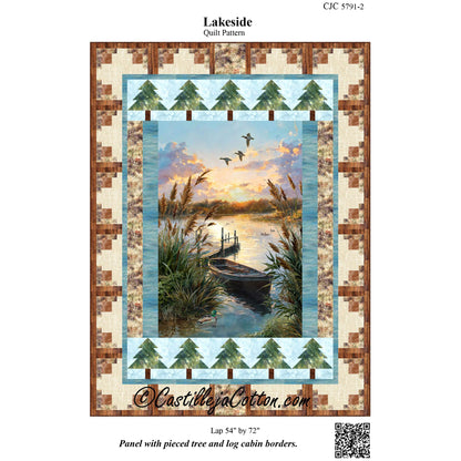 Cover image of pattern for Lakeside quilt.