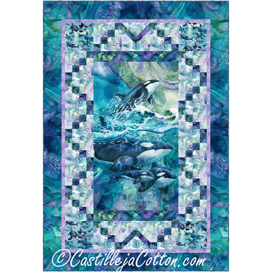 Orca Whale Song Quilt Pattern CJC-57921 - Paper Pattern