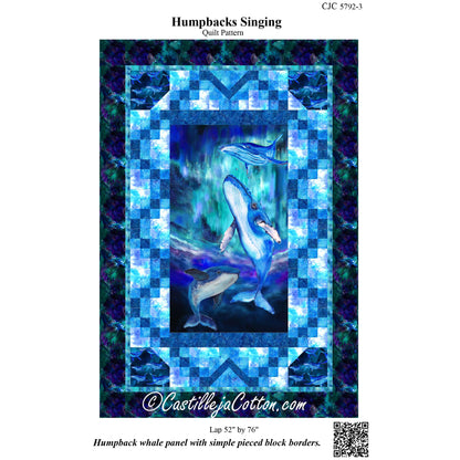 Cover image of pattern for Humpbacks Singing quilt.