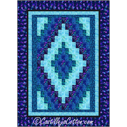 Eight Diamonds Ocean Quilt Pattern CJC-57953 - Paper Pattern