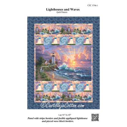 Lighthouses and Waves Quilt Pattern CJC-57961 - Paper Pattern