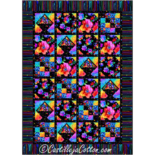 Baskets and Ovals Quilt Pattern CJC-58001 - Paper Pattern