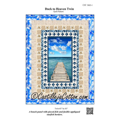 Dock to Heaven Twin Quilt CJC-58031e - Downloadable Pattern