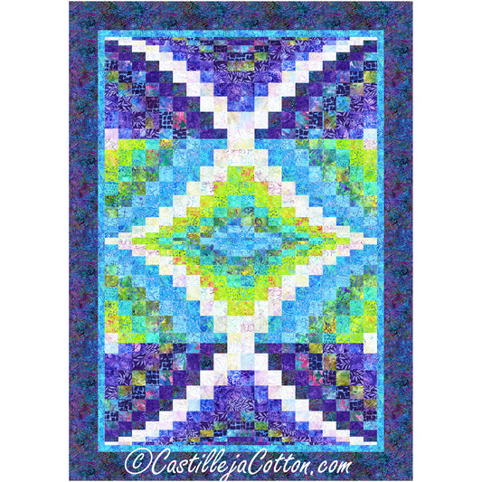 Center Diamond Dreamer Quilt CJC-58043e - Downloadable Pattern