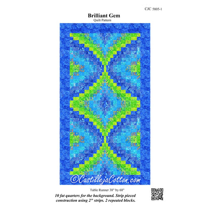 Brilliant Gem Quilt Pattern CJC-58051 - Paper Pattern
