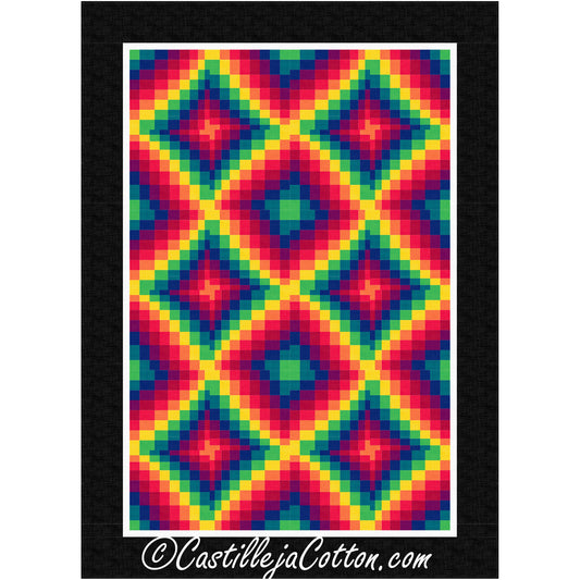 Spinning Squares Quilt CJC-58071e - Downloadable Pattern