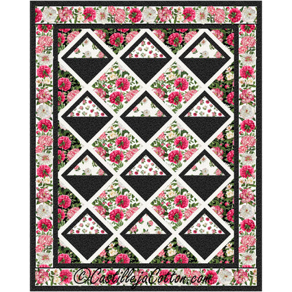 Blooming Flowers Quilt Pattern CJC-58101 - Paper Pattern