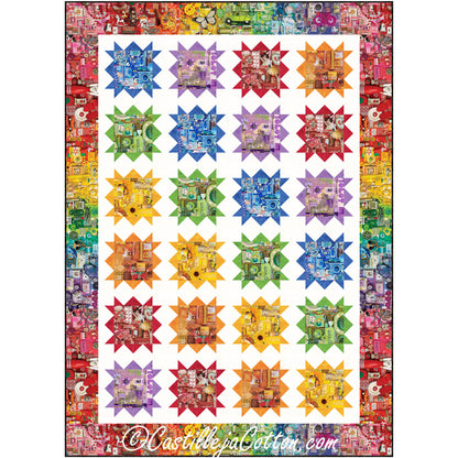 Starry Collage Quilt CJC-58141e - Downloadable Pattern