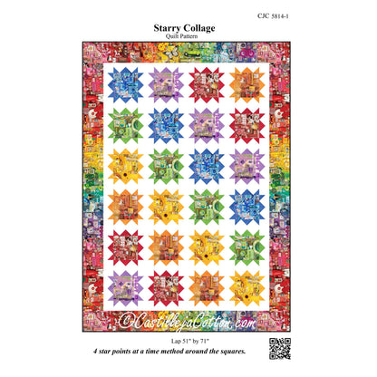 Starry Collage Quilt CJC-58141e - Downloadable Pattern