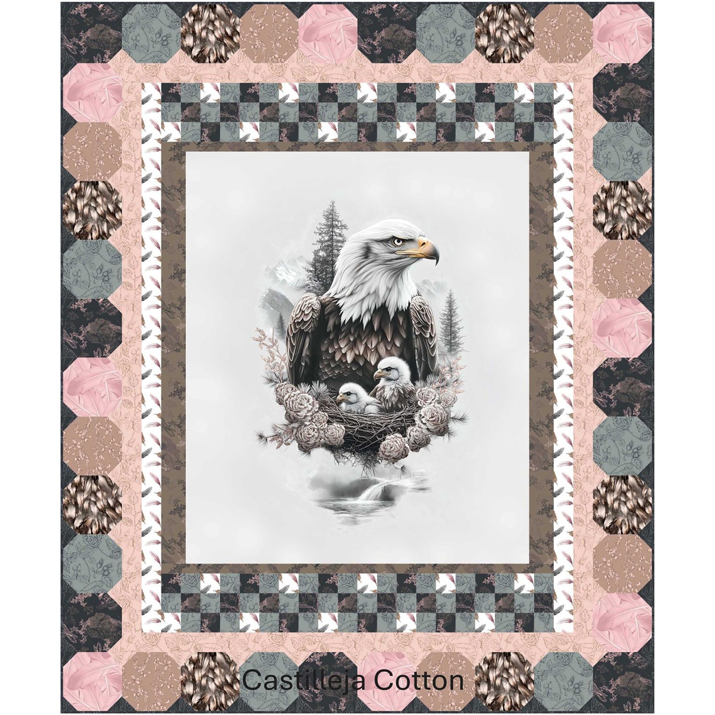 Eagle and Chicks Quilt Pattern CJC-58212w - Wholesale Product