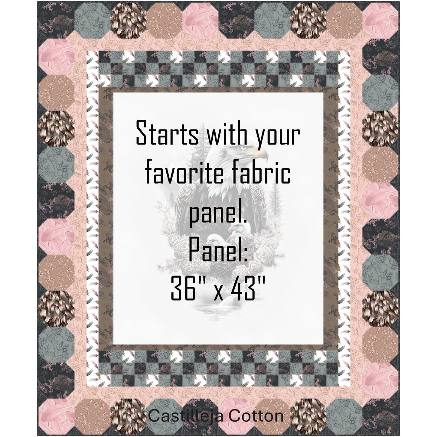 Eagle and Chicks Quilt Pattern CJC-58212w - Wholesale Product