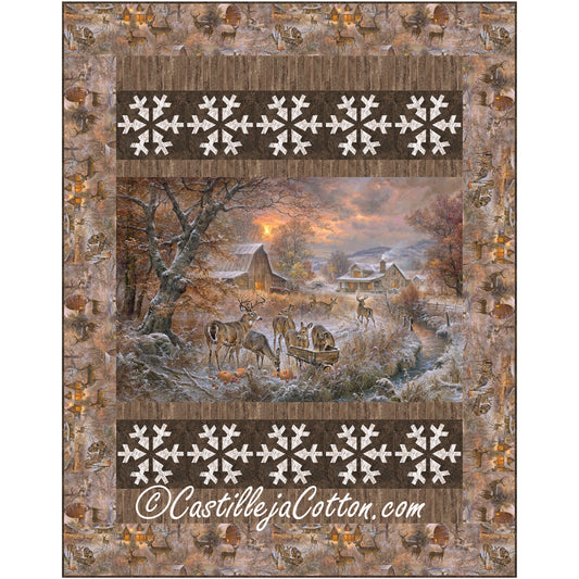 Deer at First Frost Quilt CJC-58321e - Downloadable Pattern