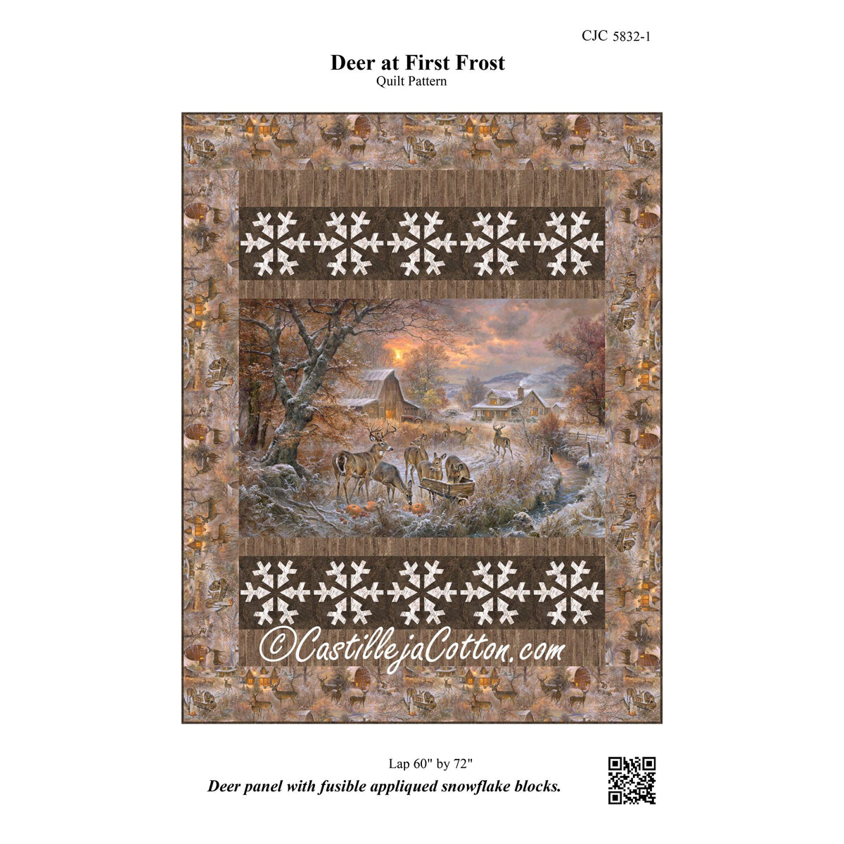 Deer at First Frost Quilt Pattern CJC-58321 - Paper Pattern